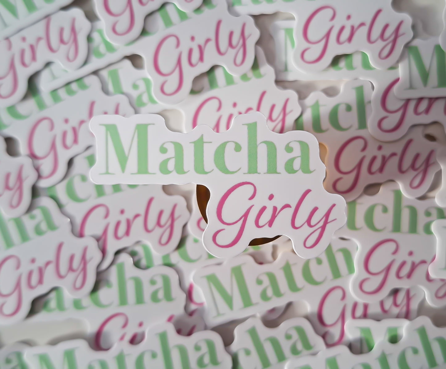 Matcha girly sticker