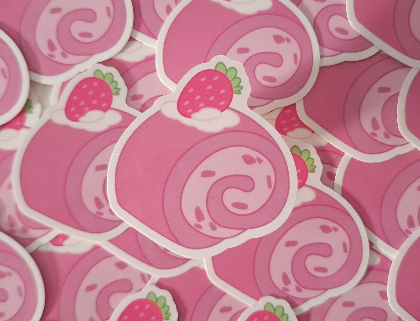 Baking Essential Strawberry roll Sticker