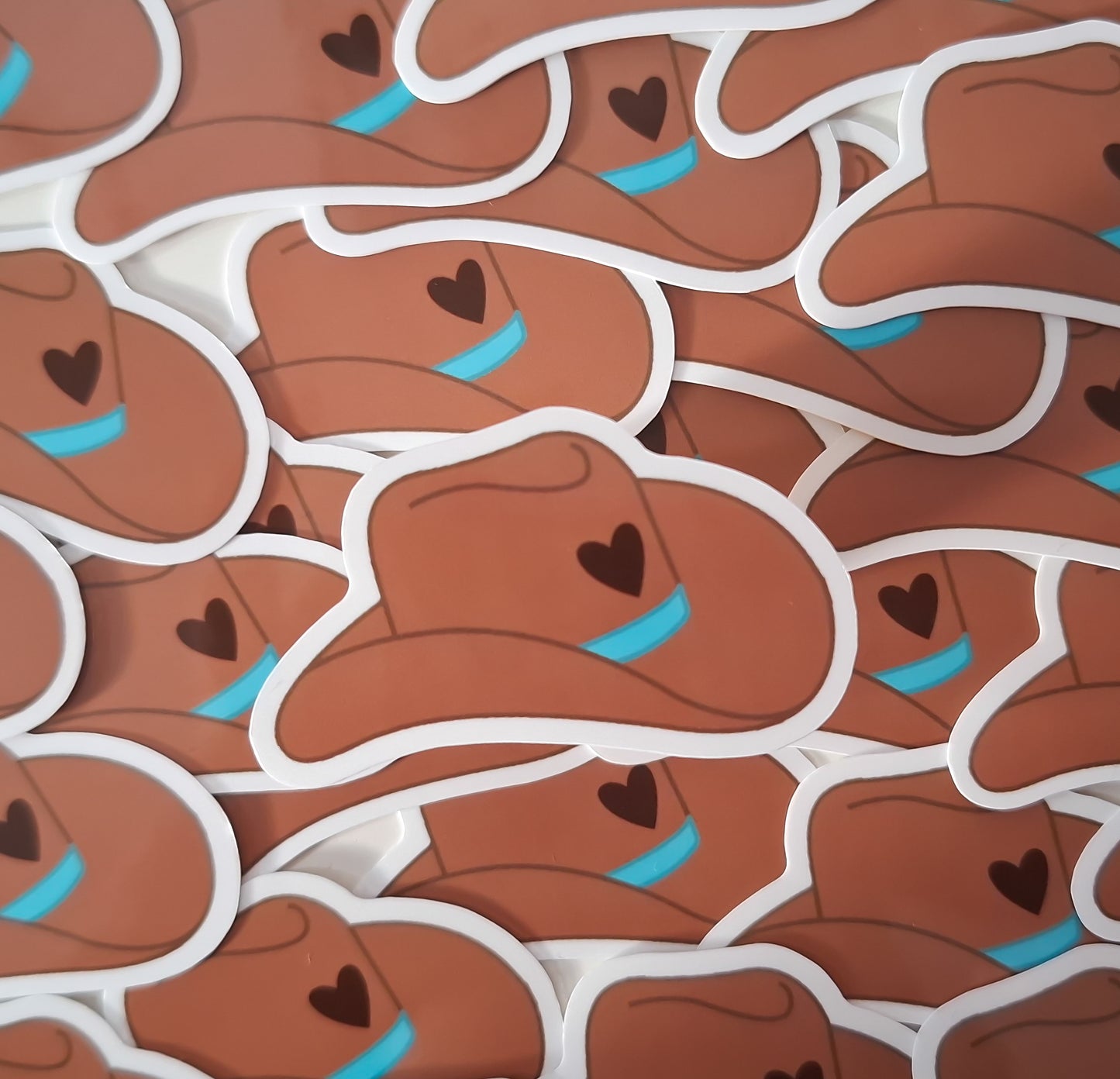 Cowgirl hat sticker