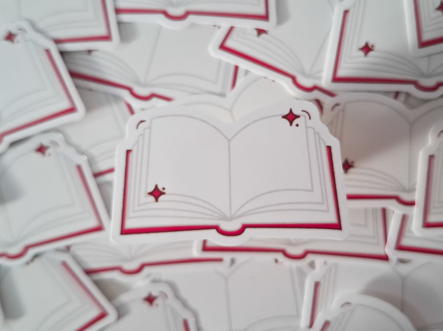 Magic book sticker