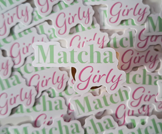 Matcha girly sticker