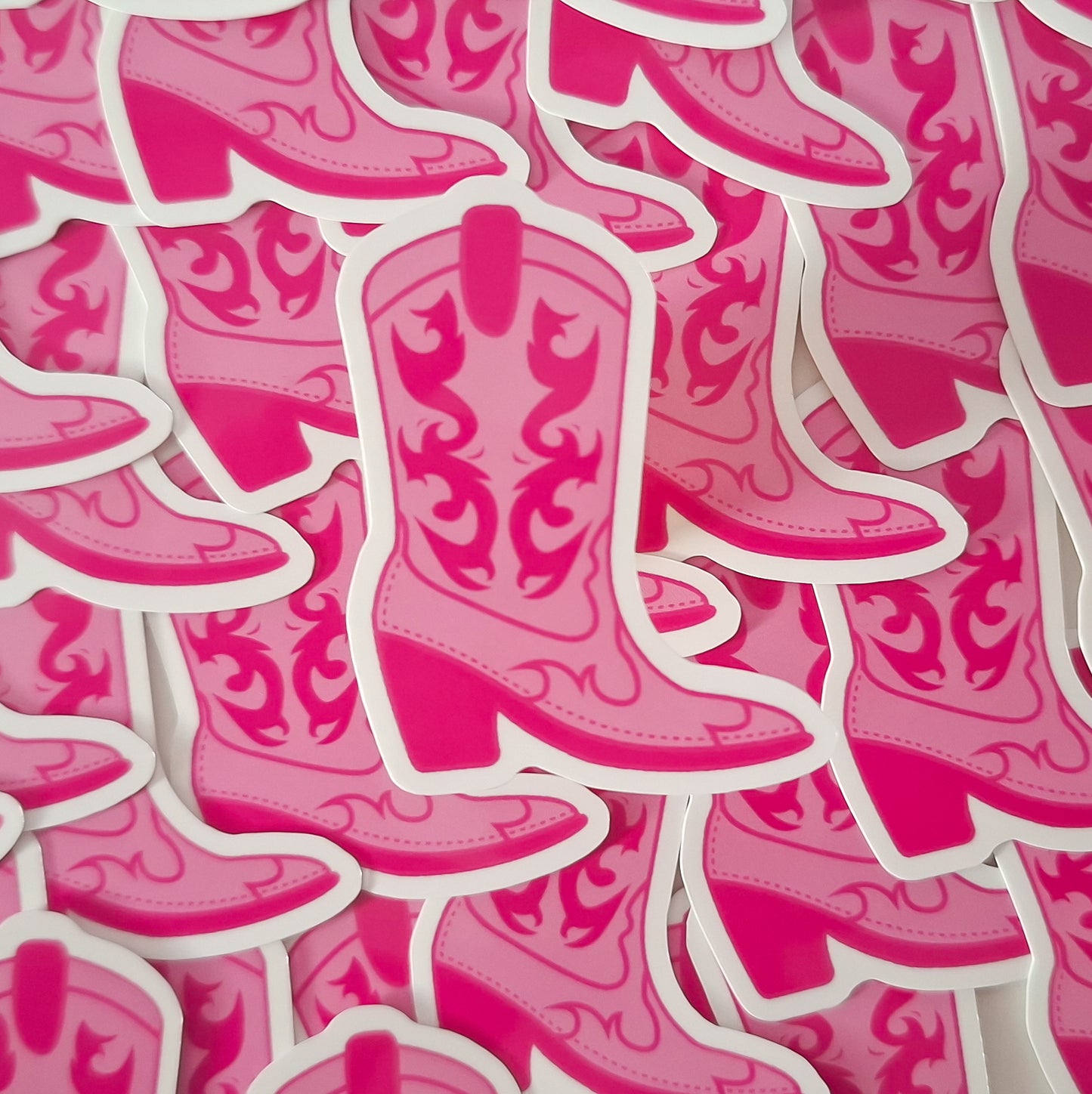 Cowgirl boot sticker