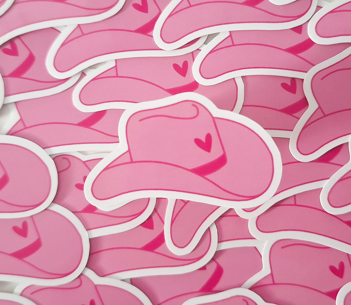 Cowgirl hat sticker