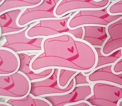 Cowgirl hat sticker