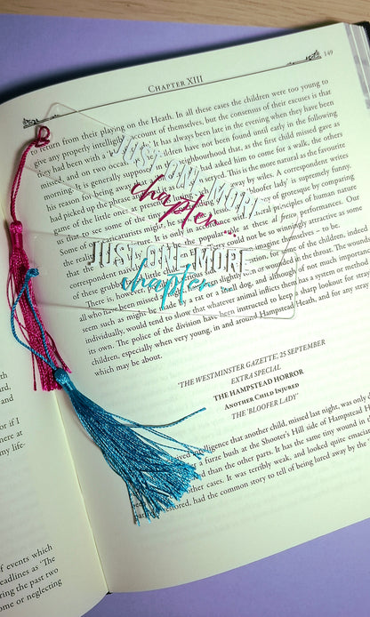 Just one more chapter bookmark